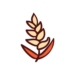 Flower hand draw doodle Vector icon