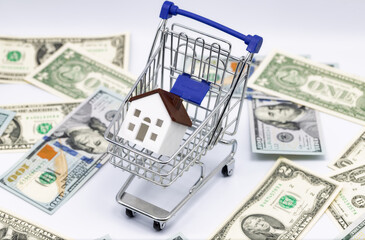 Concept: Buying a new property using a loan and mortgage