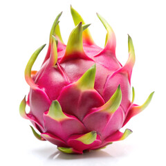 dragon fruit on white background