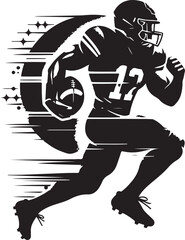 American Football Player Silhouette Mega Bundle | High-Quality Vector Graphics