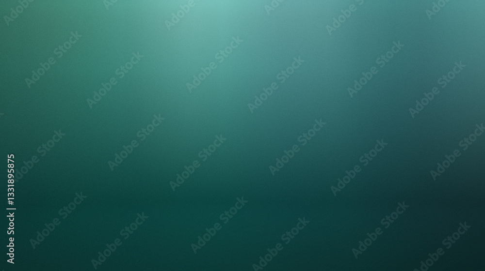 Poster dark teal gradient background with soft lighting, abstract design for modern art, website, or social