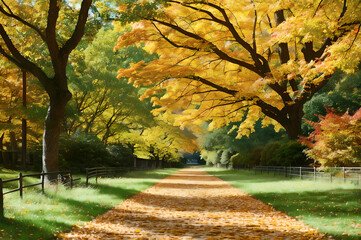 森林の中の小道