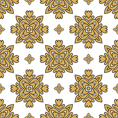 Vintage ornamental ethnic seamless pattern.