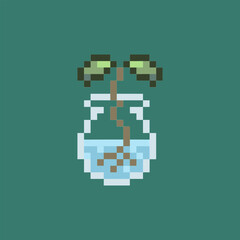 sprout plant retro pixel art