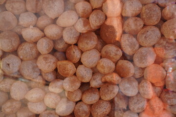 A pile of Panipuri or Golgappa or Phuchka