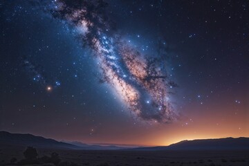 Cosmic Wonders Shimmering Horizons and Mystical Night Sky Insights