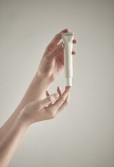 cosmetics placed in the sunlit area