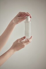 cosmetics placed in the sunlit area