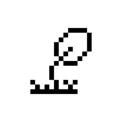sprout plant retro pixel art