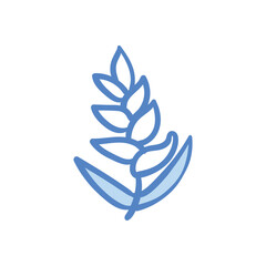 Flower hand draw doodle Vector icon