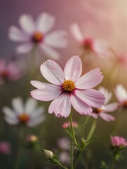 Fototapeta premium pink flower close up