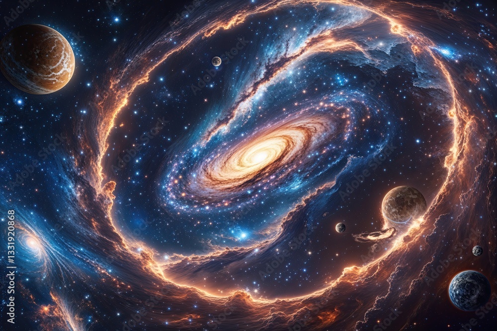 Aufkleber cosmic patterns and designs capturing stellar visuals from the universe