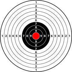 target with bullet holes