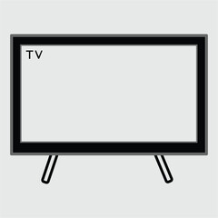 Naklejka premium lcd tv screen, lcd monitor isolated on white