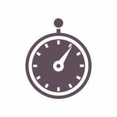 Minimalist Stopwatch Vector Icon