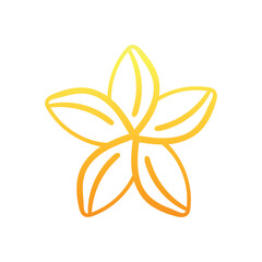 Flower hand draw doodle Vector icon