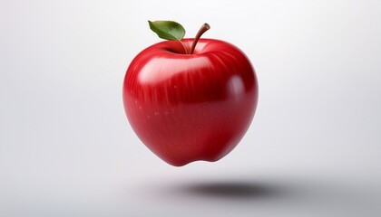 red apple on a white background