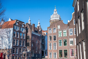Le centre-ville de la ville de Amsterdam au Pays-Bas