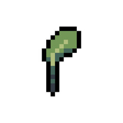 Fototapeta premium sprout plant retro pixel art