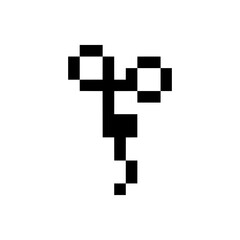 sprout plant retro pixel art