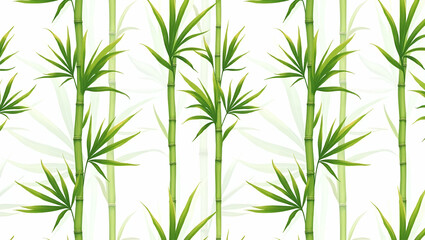 Tropical Bamboo Leaves Seamless Tile Pattern for Sunny Lounges