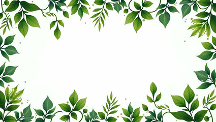 Flat Tropical ivy seamless tile pattern with lush green leaves and vibrant ivy tendrils on white background ideal for sunny lounges concept as Lush green ivy leaves and vibrant tendrils on white backg