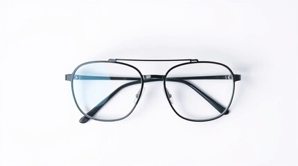 Anti-glare driving glasses on a simple white background