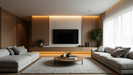 Cozy Living Room Ideas: Stylish TV & Furniture Layouts in Modern Design