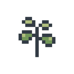sprout plant retro pixel art