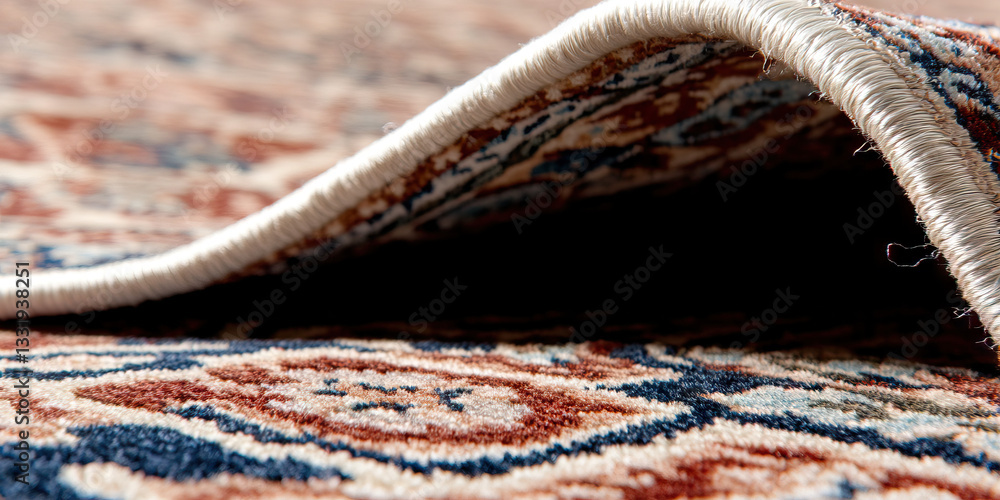 Poster close-up of rug edge detailing and pattern