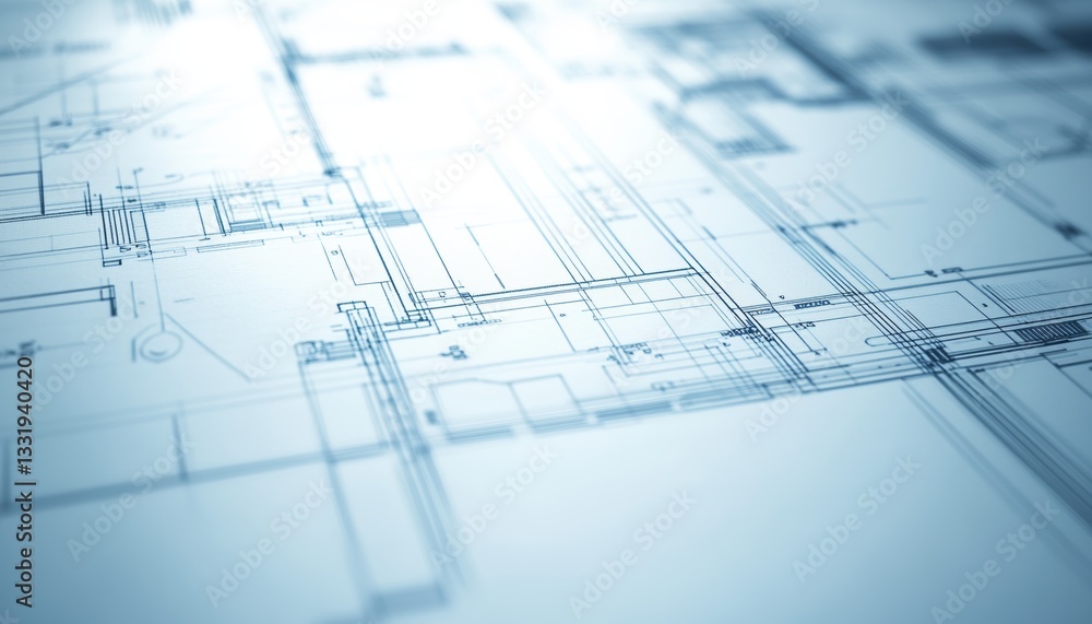 Poster abstract digital blueprint background with circuit diagrams for electronics engineering