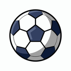 Fototapeta premium Soccer Ball Vector Illustration Cartoon, Clipart & Line Art Design.eps