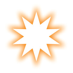 Abstract shining star with soft glow and gradient background. Perfect for digital designs, backgrounds, or decorative elements. Available in high-quality vector format for versatility.