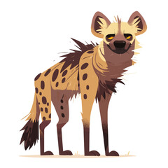 Cute hyena design in vector and illustration