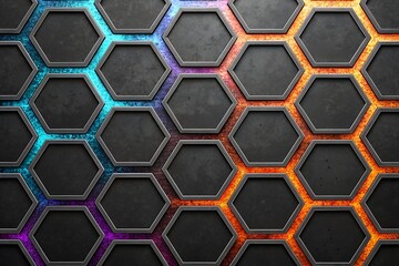 Obraz premium abstract background with hexagons