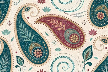 Fototapeta premium seamless paisley pattern