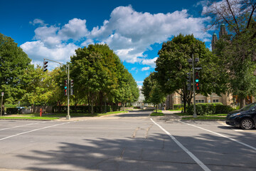 City Street Building View, Montreal, Quebec, Canada