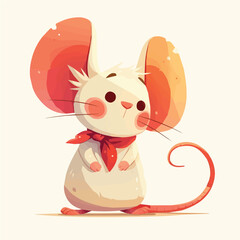 Mouse character vector design for animation and motion graphics