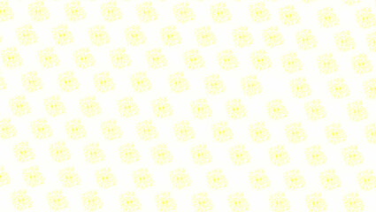 Geometric Calendula Leaves Seamless Tile Pattern on White Background: Ideal for Contemporary Branding and Packaging Projects with Ample Empty Space for Design Flexibility