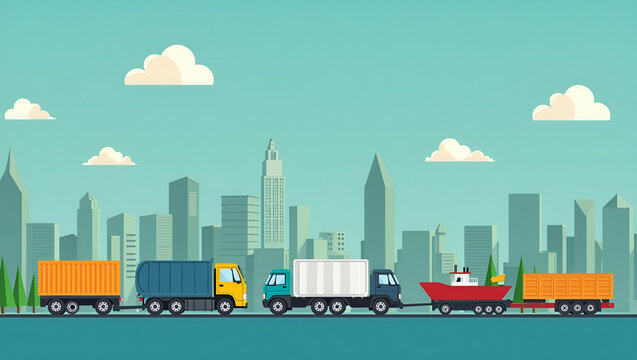 Flat ESG supply chains sustainable procurement ethical sourcing transparency traceability risk management concept as Illustration depicting ESG supply chains focusing on sustainable procurement ethica