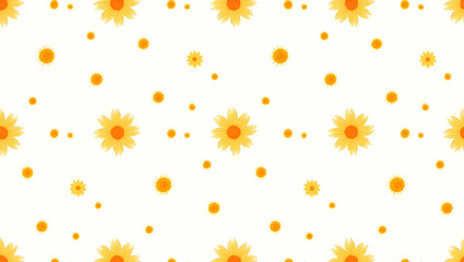 Calendula and lanterns seamless pattern festive isolated white background perfect for holiday textiles branding packaging concept as Festive calendula and lanterns seamless pattern on white background