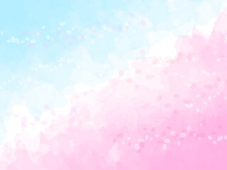 春の桜イメージのテクスチャーと花びらの背景素材