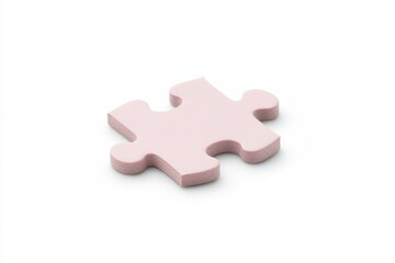 Obraz premium purple puzzle piece with a textured matte surface, unique design