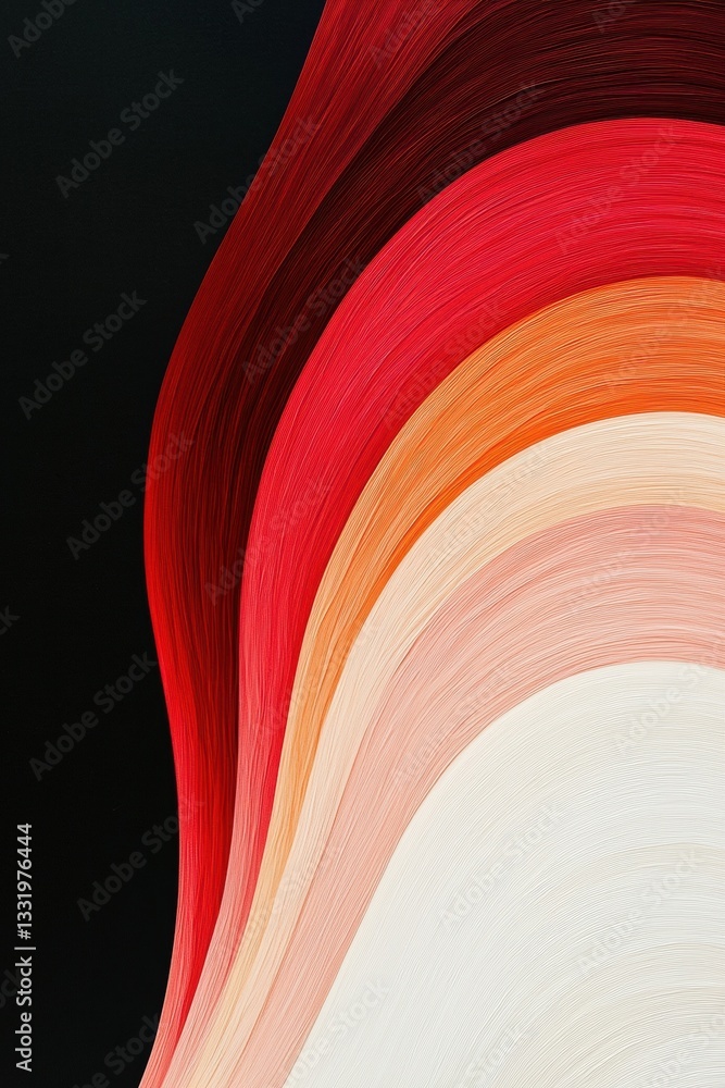 Poster abstract background with red and orange gradient waves, creating a vibrant visual experience. perfec