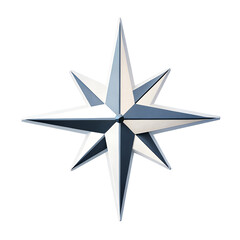 Fototapeta premium 3D icon, Geometric Star – A simple five-point or eight-point star with clean edges