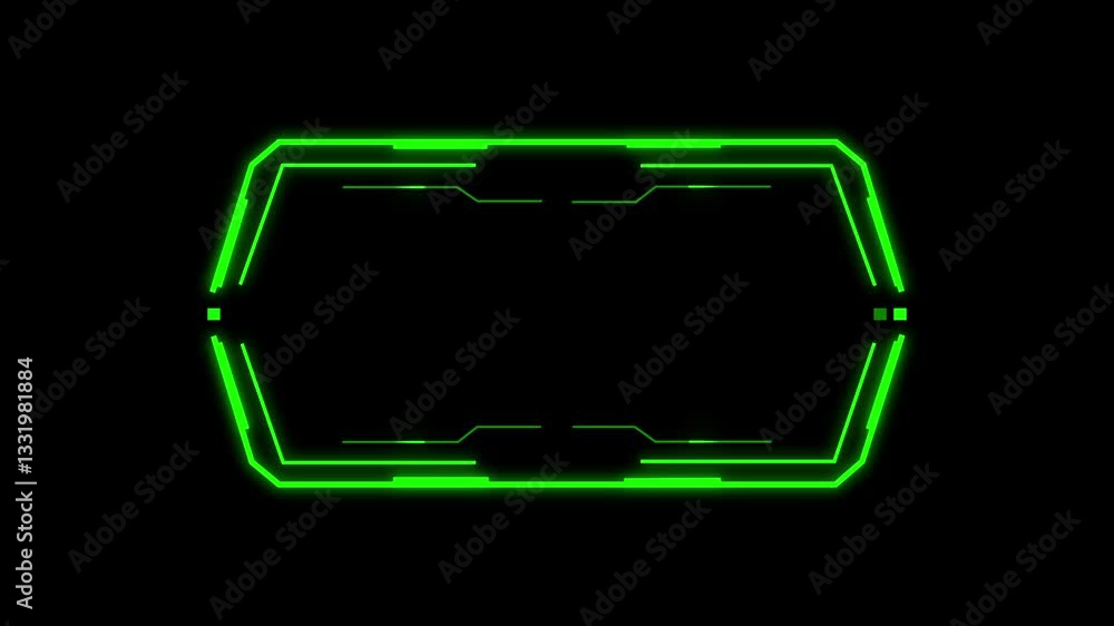 Poster digital security hud futuristic background in alpha channel. technology hud security camera for info