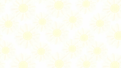 Botanical Garden Daisy Seamless Tile Pattern: Various Daisy Species in Natural Whites on White Background for Serene Spaces - Perfect for Photo Stock Concepts with Empty Space on the Left