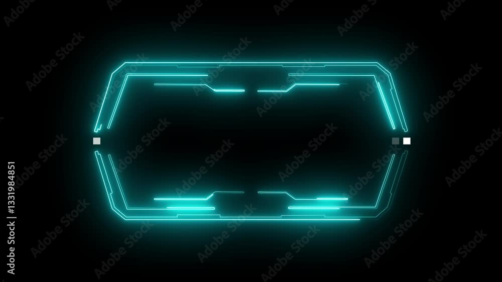 Poster digital security hud futuristic background in alpha channel. technology hud security camera for info