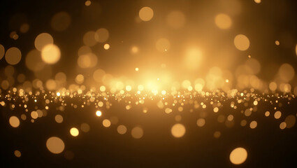 Stunning Flat Gold and Silver Fireworks Bokeh: Celebrate New Year Eve with Festive Elegance