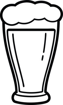 recommend clip art: beer glass line art vector, beer glass bottle icon symbol